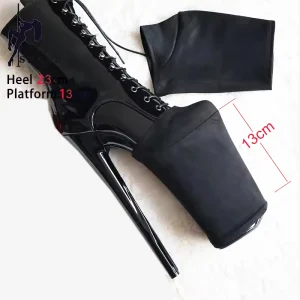 Black or Red Platform Shoe Covers