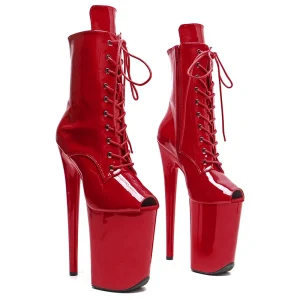Leecabe 23CM Patent PU Boot
