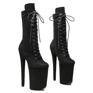 23CM Suede Platform Boots